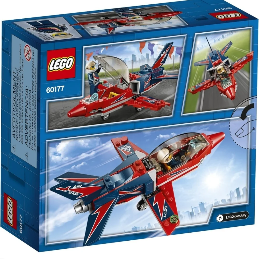 LEGO City Airshow Jet 60177 Building Kit (87 Piece)